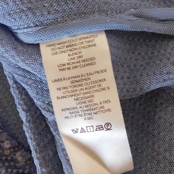 Anthropologie PILCRO Long-Sleeve Oversized Sequin Buttondown Blue Button Up XS - Picture 15 of 16